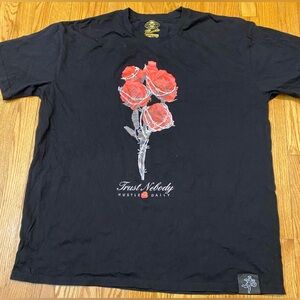 HASTAMUERTE RETRO 4 BREAD BARBED ROSES QS Trust Nobody Tee Sz 3xl